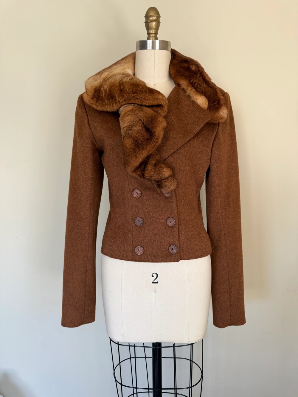 Archival John Galliano Era Christian Dior Chinchilla Fur Accent Jacket - Pre-Own